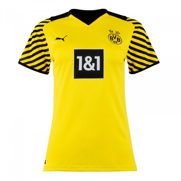 Camiseta Borussia Dortmund Primera equipo Mujer 2021-22 Amarillo